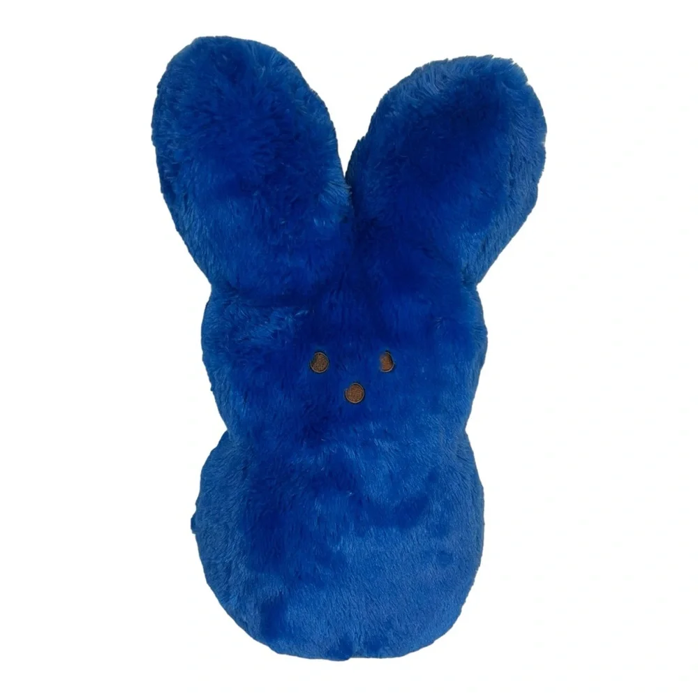 Peeps Blue Stuffed Animal Easter Bunny Rabbit Plush 16”